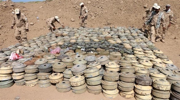 الجيش اليمني يتلف ألغاماً حوثية (أرشيف)