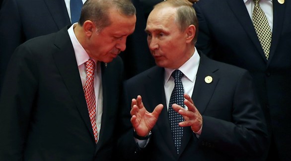 الرئيسان الروسي فلادمير بوتين والتركي رجب طيب أردوغان (أرشيف)