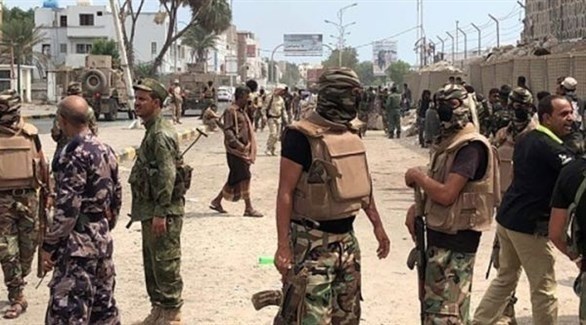 مقاتلون من قوات الحزام الأمني في محافظة الضالع اليمنية (أرشيف)