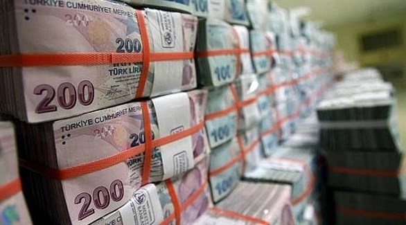 أوراق نقدية من الليرة التركية في البنك المركزي (أرشيف)