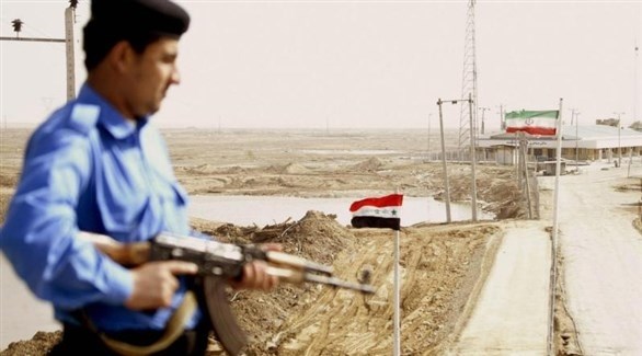 شرطي عراقي على الحدود مع إيران في محافظة البصرة.(أرشيف)