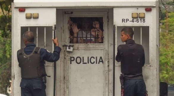 عربة تنقل سجناء في شمال فنزويلا (أرشيف)