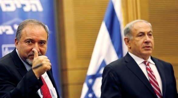 رئيس الوزراء الإسرائيلي بنيامين نتانياهو ووزير الدفاع الأسبق أفيغدور ليبرمان.(أرشيف)