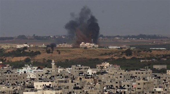 دخان القصف الإسرائيلي على غزة.(أرشيف)