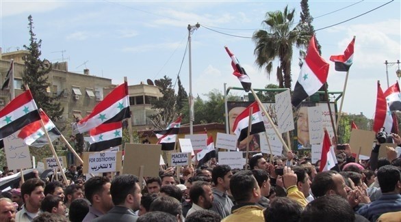 تظاهرة في دوما السورية عام 2011 (أرشيف)
