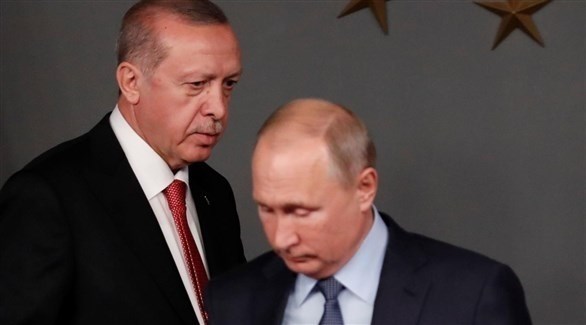 الرئيسان الروسي فلاديمير بوتن والتركي رجب طيب أردوغان (أرشيف)
