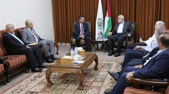 لقاء الوفد الأمني المصري مع رئيس المكتب السياسي لحركة حماس في قطاع غزة (أرشيف)