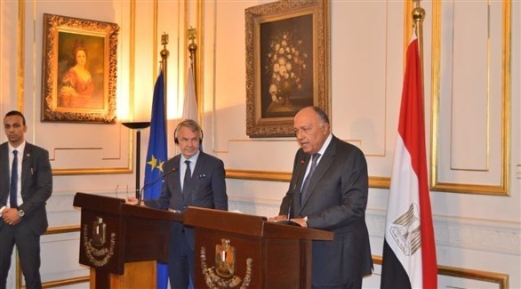 وزيرا الخارجية المصري سامح شكري والفنلندي بيكا هافيستو في المؤتمر الصحافي (24)