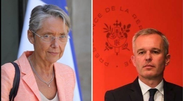وزير البيئة الفرنسي المستقيل دو روجي ووزيرة النقل إليزابيث وارن (أرشيف)
