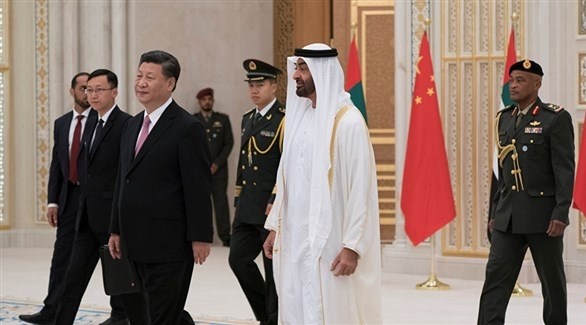 محمد بن زايد والرئيس الصيني في أبوظبي (أرشيف)