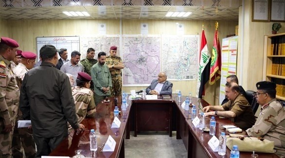 رئيس الوزراء العراقي عادل عبدالمهدي والقوات المشاركة (باسنيوز)
