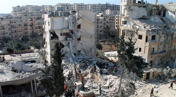 جانب من القصف على إدلب (أرشيف)