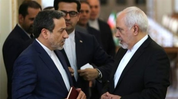 وزير الخارجية الإيراني محمد جواد ظريف ومساعد وزير الخارجية الإيراني للشؤون السياسية عباس عراقجي (أرشيف)