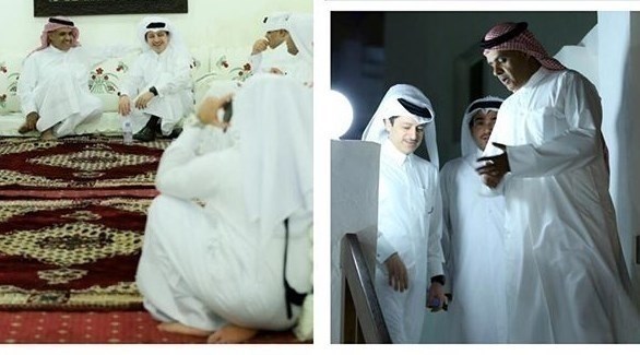 اجتماعات قطرية في حضور خليفة كايد المهندي (يمين) (تونس تليغراف)