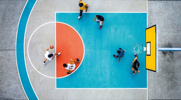 لقطة لملعب كرة سلة في أوكلاند، نيوزيلندا - Petra Leary