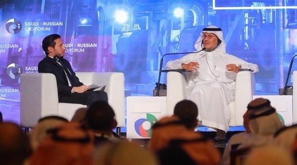 وزير الطاقة الأمير عبد العزيز بن سلمان في المنتدى السعودي الروسي (تويتر)