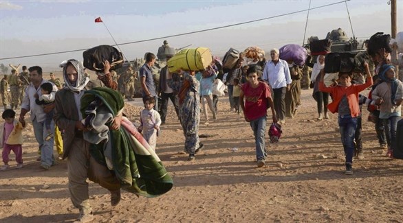 مدنيون أكراد يغادرون مناطقهم بعد الغزو التركي (أرشيف)