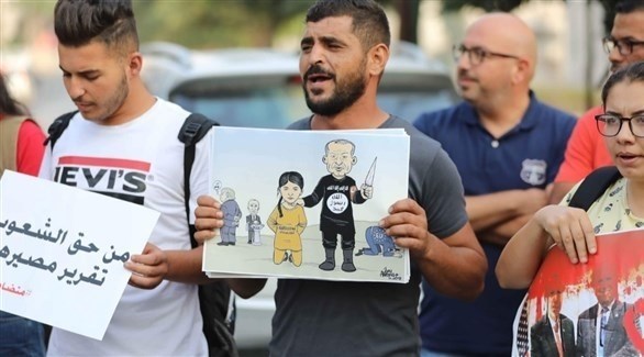 فلسطينيون يتظاهرون ضد العدوان التركي على سوريا (24)