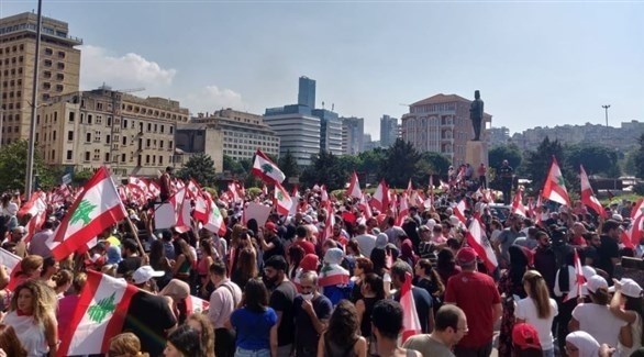 مظاهرات في لبنان (تويتر)