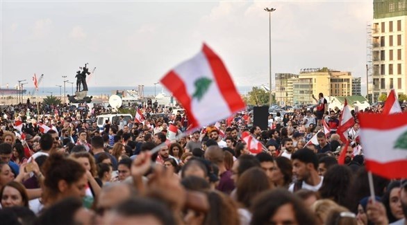 من أجواء التظاهرات في لبنان (النهار)