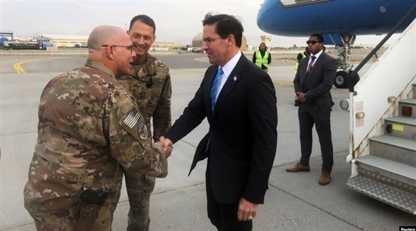 وزير الدفاع الأمريكي مارك إسبر  في كابول (أرشيف)