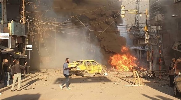 صورة متداولة من مكان الانفجار في القامشلي (تويتر)