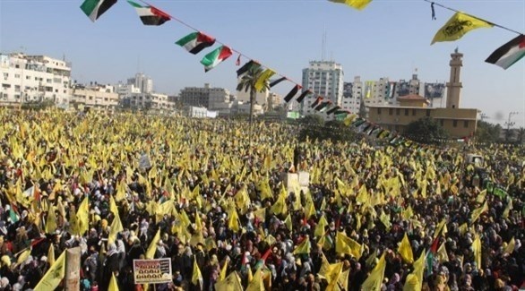 جماهير حركة فتح تحيي ذكرى رحيل ياسر عرفات بغزة (أرشيف)
