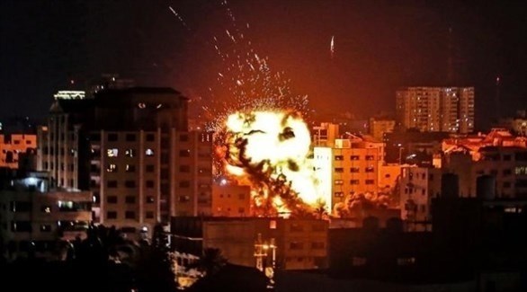 قصف إسرائيلي سابق على قطاع غزة (أرشيف)
