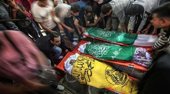 تشييع شهداء في غزة (اي بي ايه)