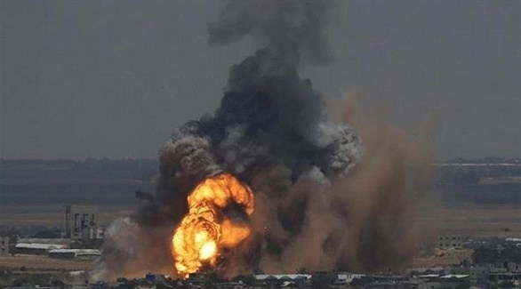 انفجار في غزة بعد قصف إسرائيلي (أرشيف) 