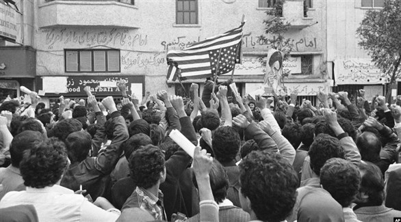 إيرانيون خلال تظاهرة مناهضة لأمريكا في طهران.(أرشيف)