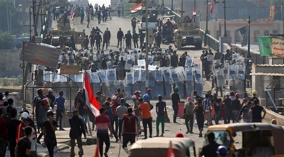 مواجهات بين الأمن العراقي ومتظاهرين في بغداد (أرشيف)