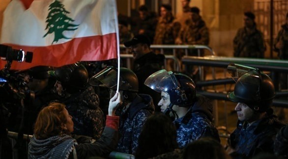 جانب من احتجاجات بيروت (إ ب ا)