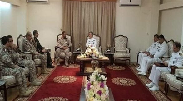 اجتماع الوفدين العسكريين القطري والإيراني في الدوحة (وكالة تسنيم)