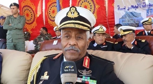 رئيس أركان البحرية في الجيش الوطني الليبي اللواء فرج المهدوي (أرشيف)
