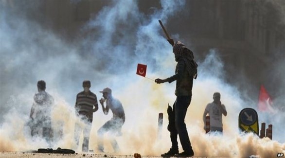 جانب من تظاهرات لحماية حديقة جيزي في تركيا (أرشيف)