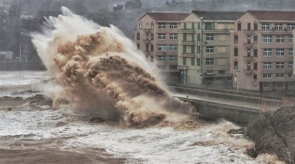 إعصار ليكيما يضرب الصين (تويتر)
