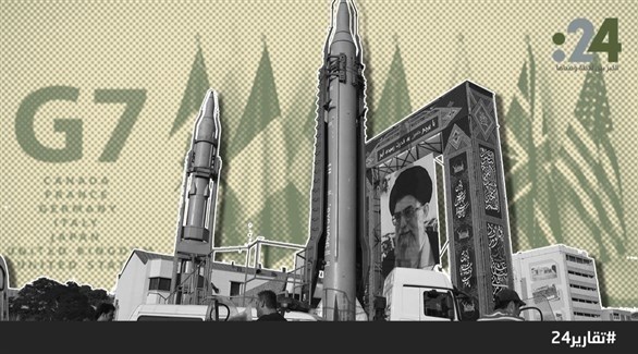 مجسمان لصاروخين في طهران (أرشيف)