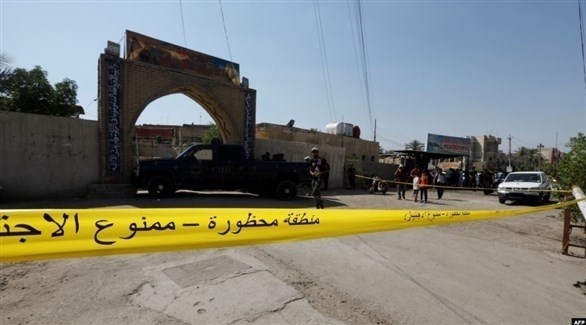 الشرطة العراقية في موقع أحد الانفجارات "الغامضة" التي وقعت في بغداد (أ ف ب)
