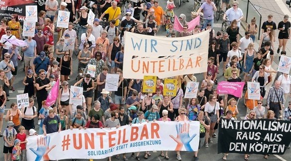 تظاهرات سابقة لمجوعة انتيلبار في ألمانيا (أرشيف)