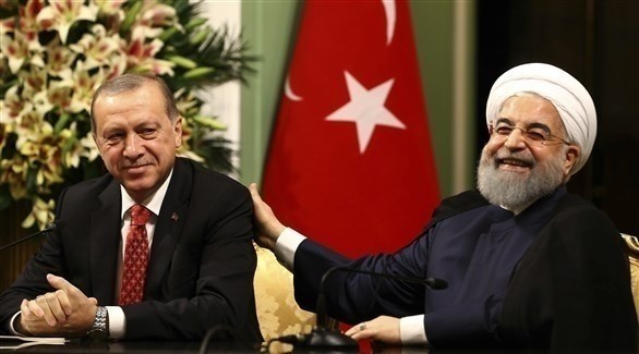 الرئيس الإيراني حسن روحاني ونظيره التركية رجب طيب أردوغان (أرشيف)