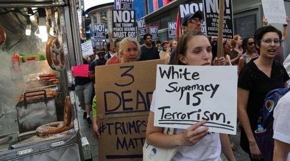 تظاهرة مناهضة للقومية البيضاء في نيويورك (أرشيف)