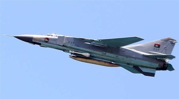طائرة حربية تابعة للجيش الليبي (أرشيف)