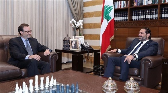 المبعوث الأمريكي ديفيد شينكر ورئيس الحكومة اللبنانية سعد الحريري (أرشيف)