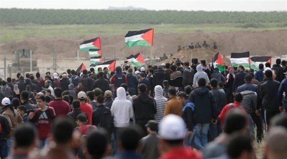 جانب من مسيرات العودة في غزة (أرشيف)