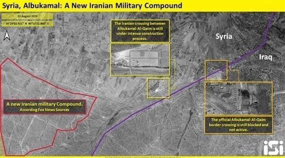 صورة بالأقمار الاصطناعية لمجمع عسكري إيراني جديد في سوريا. (فوكس نيوز)