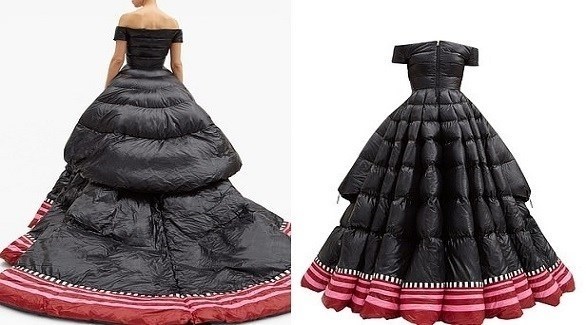 فستان غريب الشكل يثير جدلاً على الإنترنت (ديلي ميل)