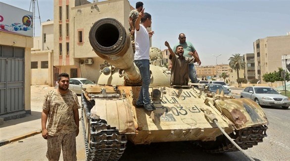 مسلحون من ميليشيات موالية لتركيا في ليبيا (أرشيف)