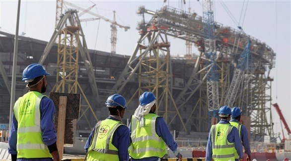 ورشة بناء في قطر.(أرشيف)