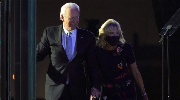 الرئيس الأمريكي المنتخب جو بايدن وزوجته جيل (تويتر)